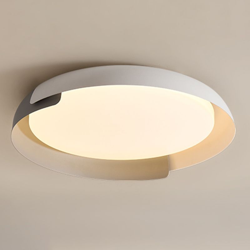 Arisha Plafonnier Anneau Moderne, Métal/Acrylique, Noir/Blanc/Noyer/Jaune/Gris, Salon - Neutralighting
