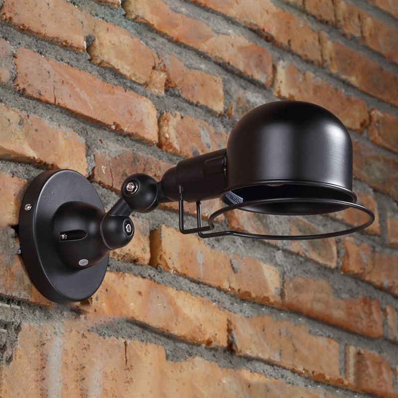 Silva Applique Murale Réglable, Métal, Noir/Blanc/Rouille, Bureau - Neutralighting