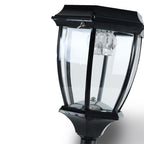 Ray Borne Extérieure Lanterne Vintage, Métal/Verre, Noir/Bronze, Cour - Neutralighting