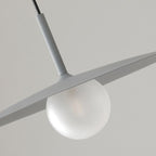 Arisha Suspension Dôme Moderne, Métal /Verre, Noir/Blanc/Grise, Chambre - Neutralighting