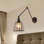 Silva Applique Murale Orientable Industrielle, Métal, Noir, Salon - Neutralighting