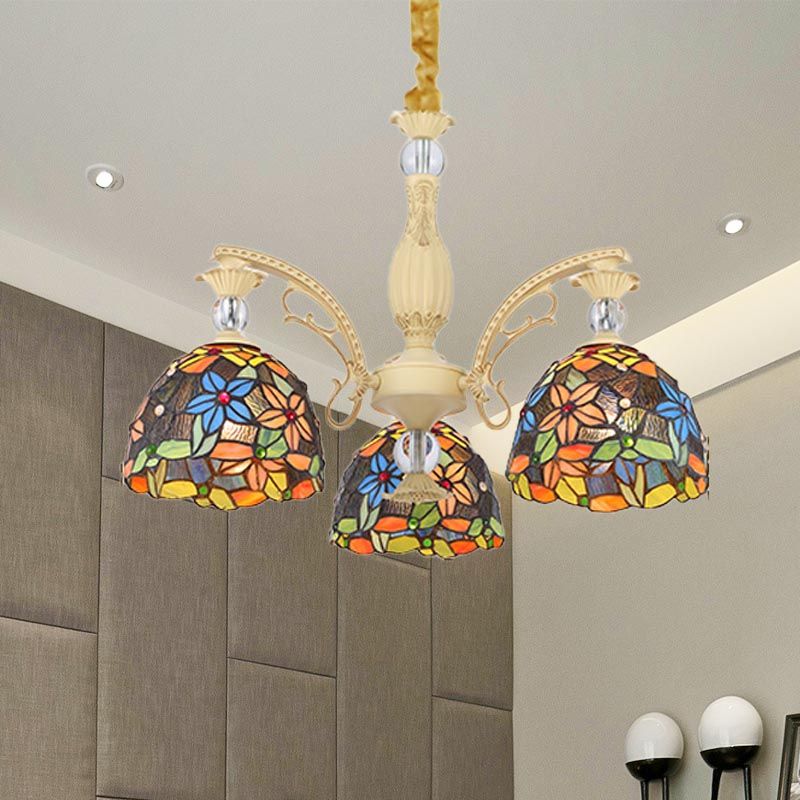 Silva Vintage LED Lustre Métal Verre Salon Chambre à coucher - Neutralighting