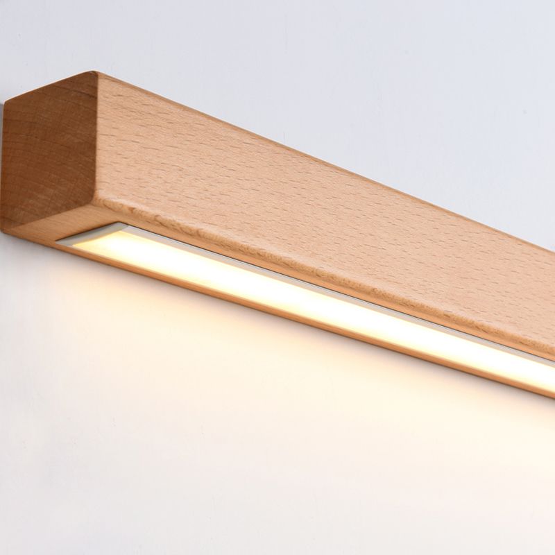 Dwyn Applique Murale Miroir Linéaire Minimaliste Bois Salon - Neutralighting
