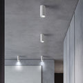 Arisha Plafonnier Cylindre Moderne, Ciment, Blanc/Gris Foncé/Gris Clair, Salon - Neutralighting
