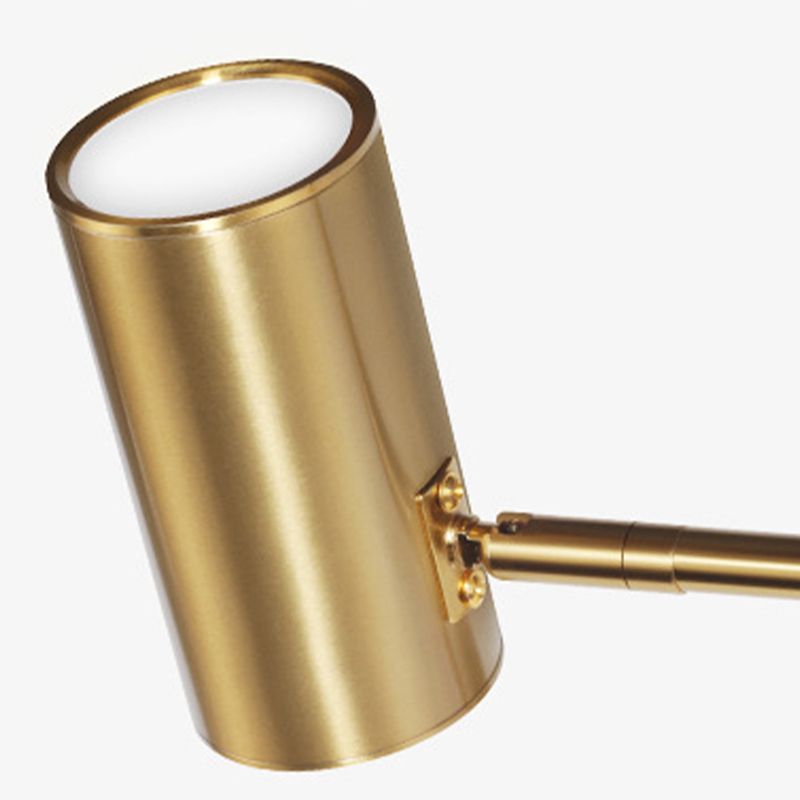 Arisha Applique Murale Cylindrique Réglable, Laiton/Or, Chambre - Neutralighting