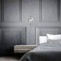 Valentina Suspension Globe Moderne, Verre/Métal, Noir/Or, Chambre - Neutralighting