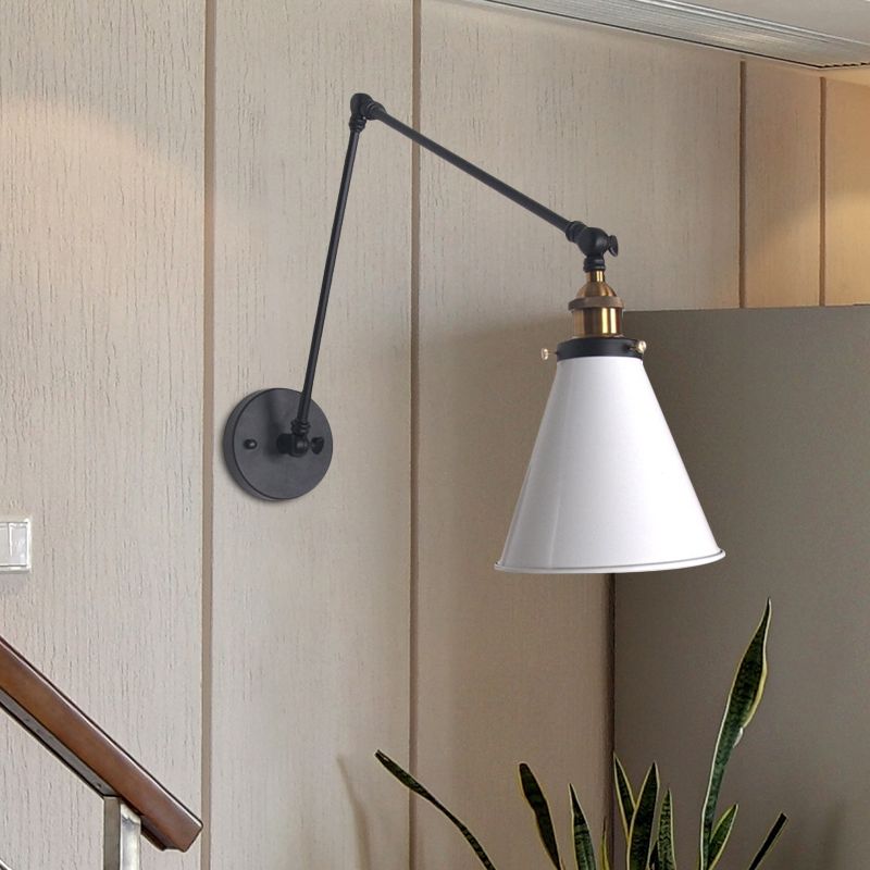Epoch Applique Murale Nordique Minimaliste, Métal, Noir/Blanc - Neutralighting