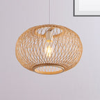 Ritta Vintage LED Suspension Acrylique Rotin Salle à Manger Chambre à coucher - Neutralighting