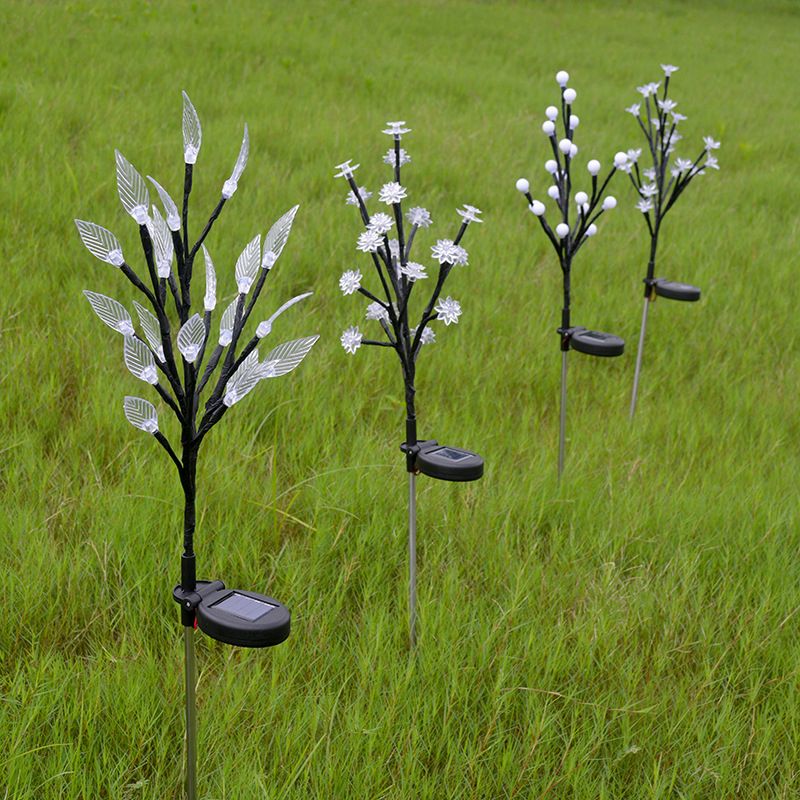 Ray Borne Extérieure Feuille Moderne, Acrylique, Noir, Jardin - Neutralighting