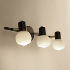 Valentina Applique Murale Boule Moderne, Verre/Métal, Noir/Blanc, Salon - Neutralighting