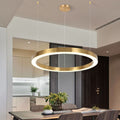 Arisha Suspension Anneau Moderne, Métal/Acrylique, Dorée, Salon - Neutralighting