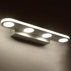 Arisha Applique Murale Ronde Scandivane, Métal/Acrylique, Blanc, Salle de Bain - Neutralighting