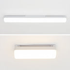 Ray Applique de Vanité Rectangulaire Simple, Acrylique, Blanc, Couloir/Salle de Bain - Neutralighting
