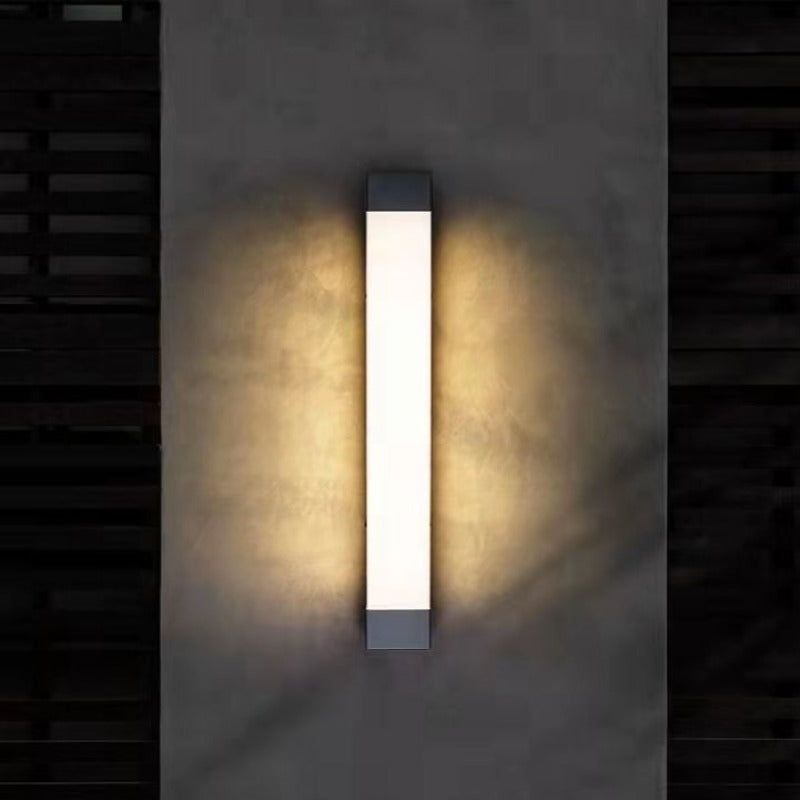 Ray Applique Murale Linéaire Extérieur Simple, Metal/Acrylic, Blanc - Neutralighting