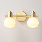 Valentina Applique Murale Globe Simple, Métal/Verre, Doré, Chambre - Neutralighting