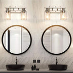 Silva Applique Murale Miroir Cylindrique Moderne, Verre/Métal, Noir/Or/Nickel, Chambre - Neutralighting