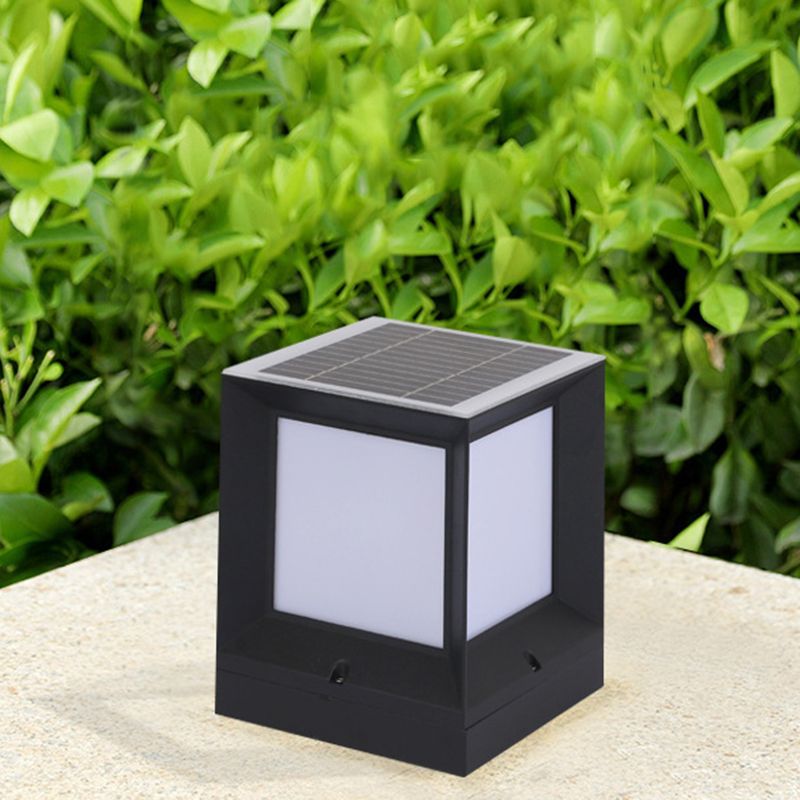 Ray Lampe Solaire de Poteau, Rectangle Simple, L 12/15/20/27/32CM - Neutralighting