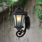 Silva Vintage LED Applique Noir Métal Verre Extérieur Jardin Balcon - Neutralighting