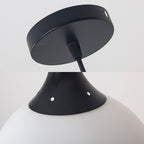 Valentina Simple LED Suspension Blanc/Noir Verre Chambre à coucher Salon - Neutralighting