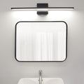 Ray Applique Murale LED Linéaire/Rectangulaire, Métal/Acrylique, Noir/Argent, Salle de Bain - Neutralighting