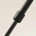Arisha Lustre Carré Contemporain, Metal/Tissu, Noir/Or, Chambre - Neutralighting