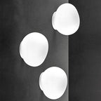 Valentina Applique Murale en Forme d'œuf Moderne, Métal/Verre, Blanc, Salon - Neutralighting