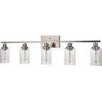 Silva Applique Murale Miroir Cylindrique Moderne, Verre/Métal, Noir/Or/Nickel, Chambre - Neutralighting