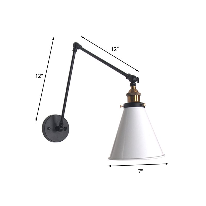 Epoch Applique Murale Nordique Minimaliste, Métal, Noir/Blanc - Neutralighting
