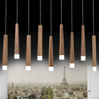 Muto Linéaire LED Suspension Bois/Acrylique Chambre à coucher Salle à manger - Neutralighting