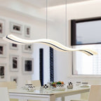 Arisha Moderne LED Suspension Blanc Métal Acrylique Salon Chambre à coucher - Neutralighting