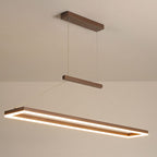 Ray Suspension Rectangulaire Contemporaine, Metal, Café/Or, Chambre - Neutralighting