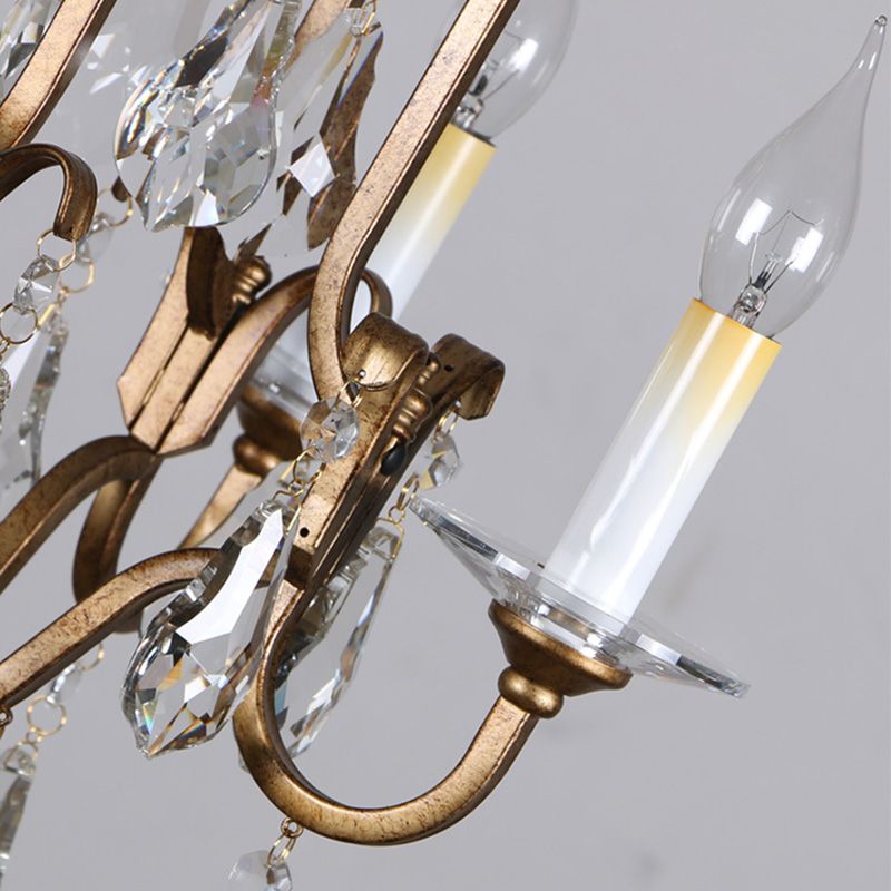 Silva Vintage LED Suspension Laiton Métal Cristal Salon Chambre à coucher - Neutralighting