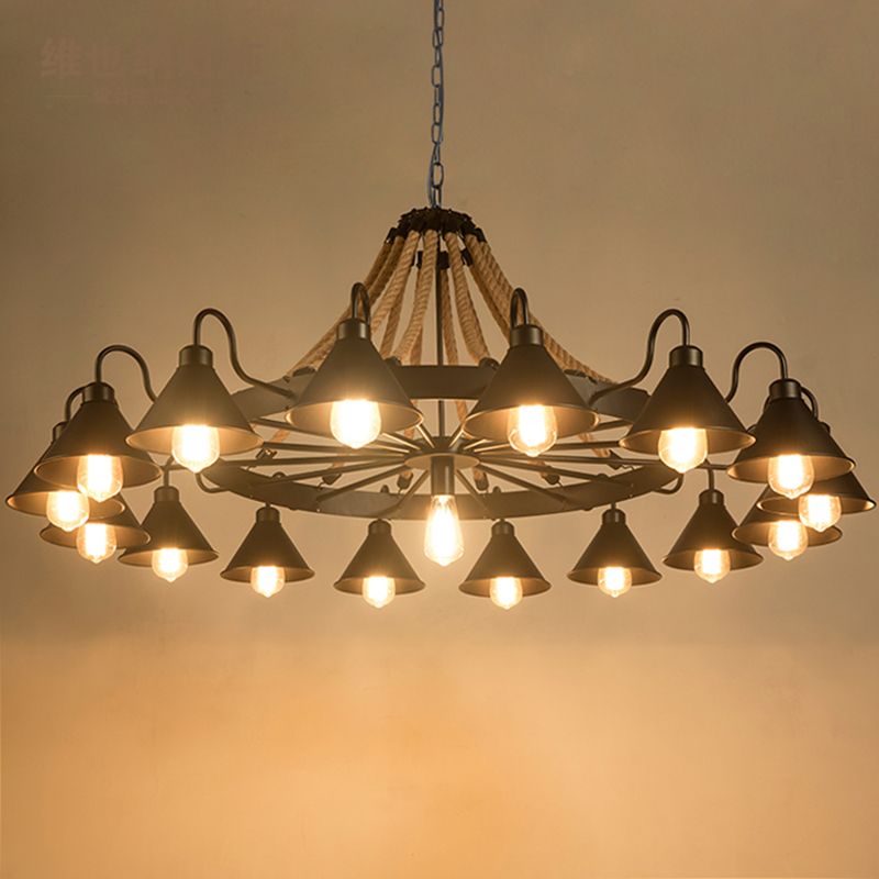 Silva Suspension Dôme Industriel, Métal/Verre, Noir/Blanc, Salon - Neutralighting