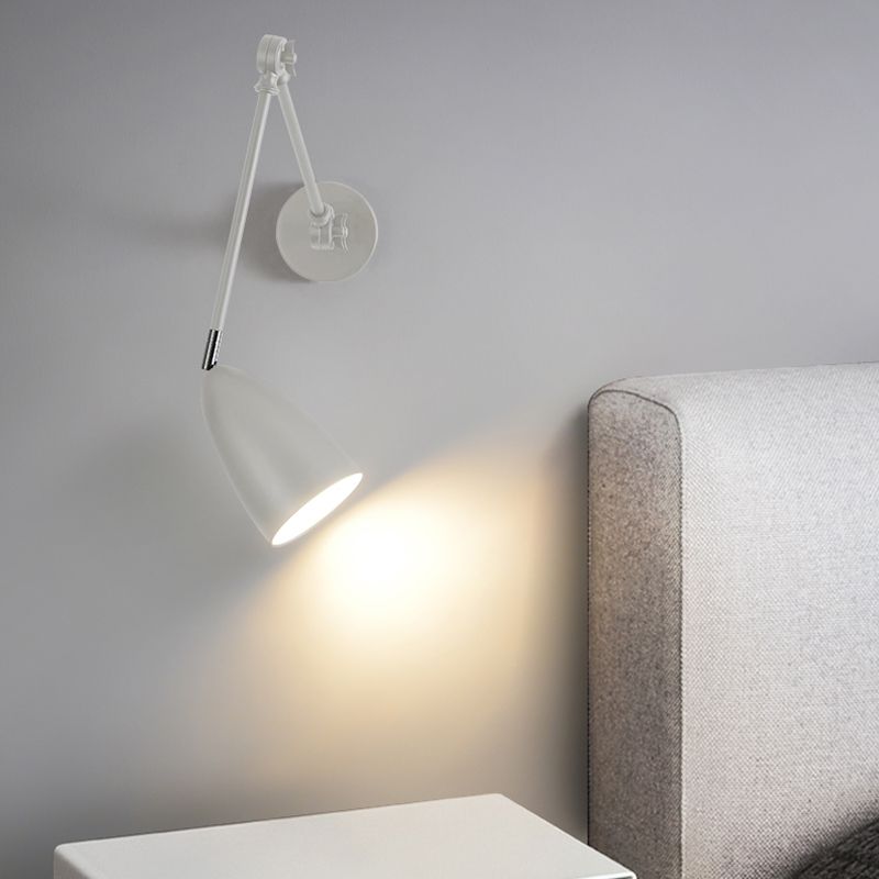 Epoch Applique Murale Réglable, Métal, Noir/Blanc/Nickel, Salon - Neutralighting