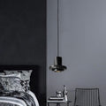 Arisha Suspension Cylindre Moderne, Pierre, Noir, Chambre - Neutralighting