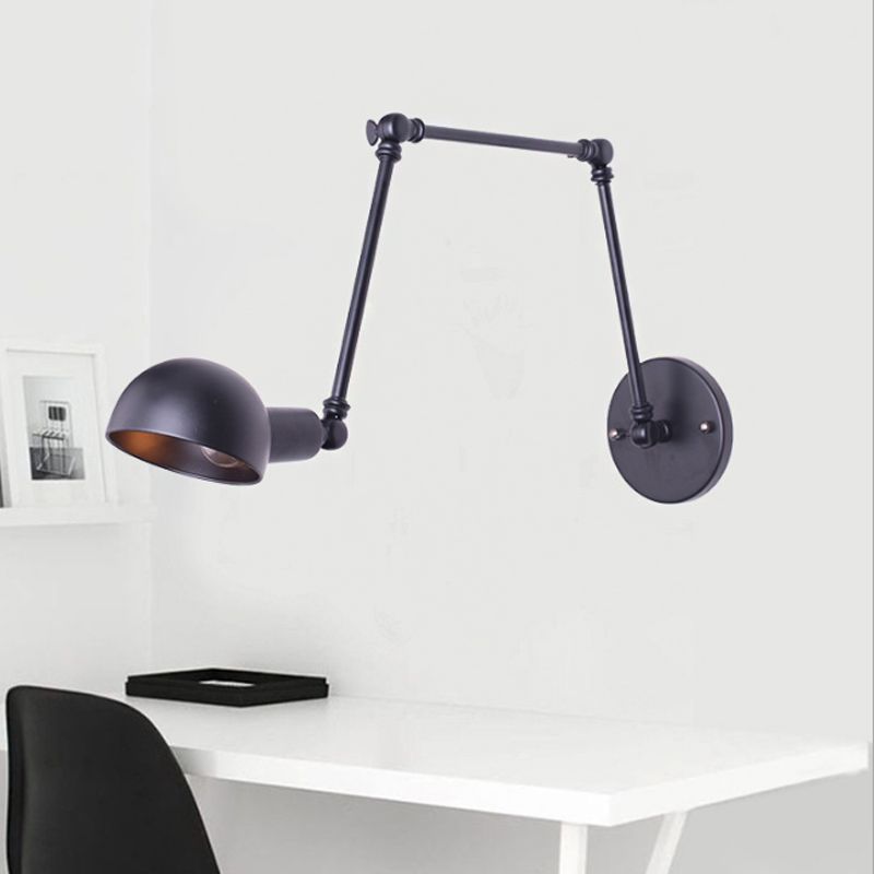 Epoch Applique Murale Rétro Industrielle, Métal, Noir, Salon - Neutralighting