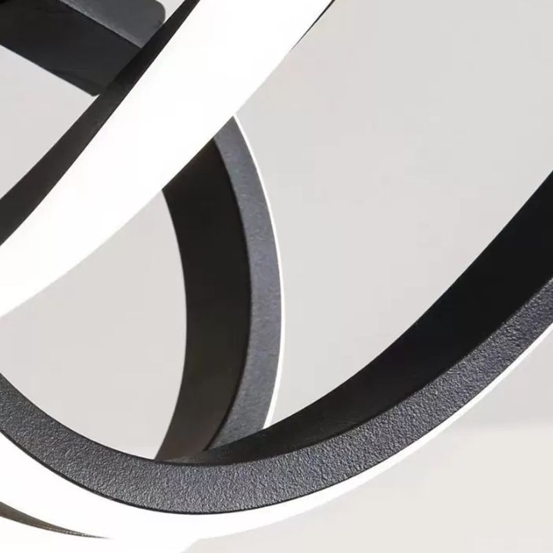 Arisha Plafonnier Linéaire Moderne, Métal/Gel de Silice, Noir/Doré, Salon - Neutralighting