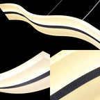 Arisha Moderne LED Suspension Blanc Métal Acrylique Salon Chambre à coucher - Neutralighting