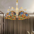 Silva Vintage LED Lustre Métal Verre Salon Chambre à coucher - Neutralighting