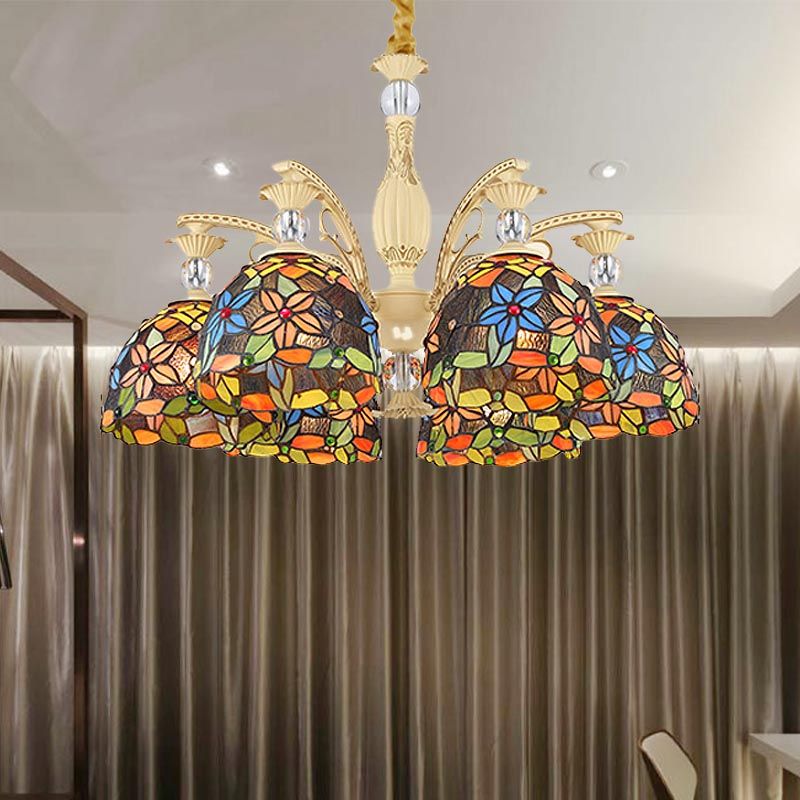 Silva Vintage LED Lustre Métal Verre Salon Chambre à coucher - Neutralighting