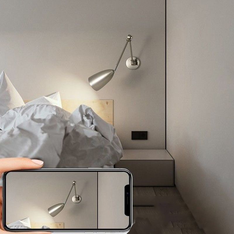 Epoch Applique Murale Réglable, Métal, Noir/Blanc/Nickel, Salon - Neutralighting