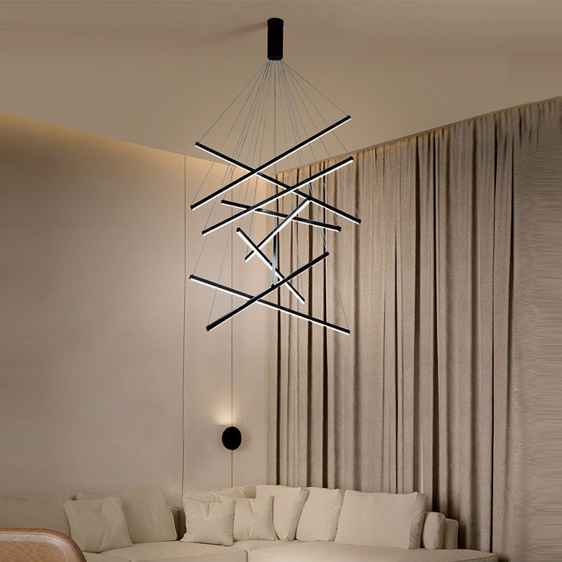 Lomir Luminaires Suspensions Linéaire Simple LED Moderne Métal Ferreux Salon - Neutralighting