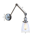 Silva Applique Bras Articulé Réglable Moderne, Métal/Verre, Salon - Neutralighting