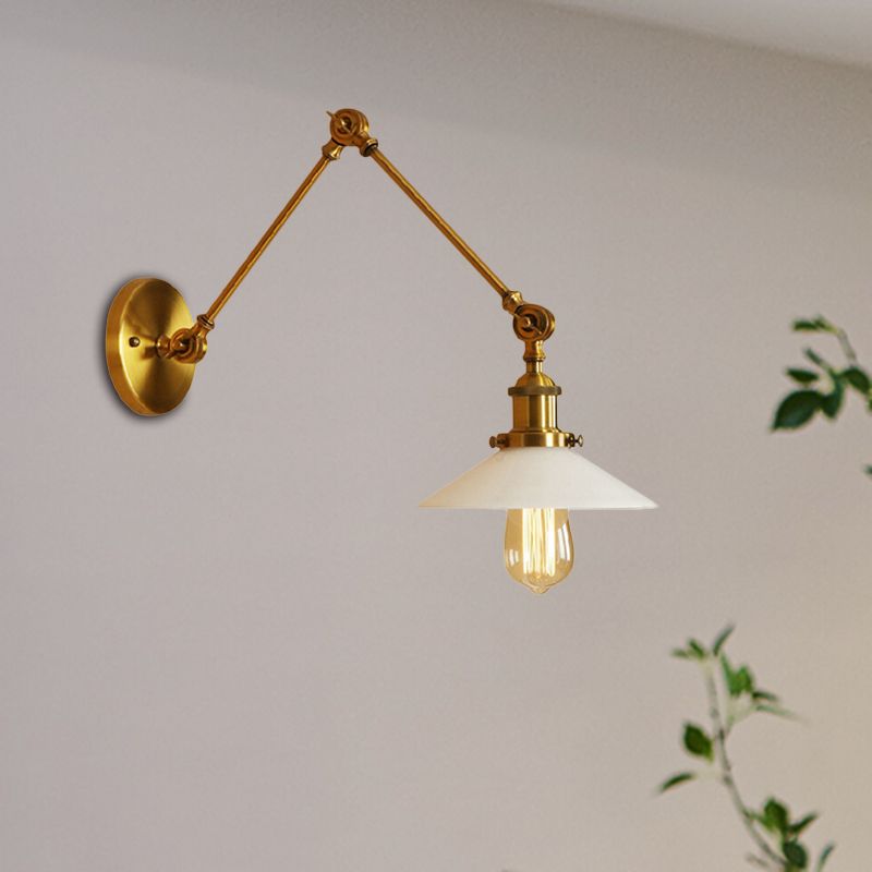 Silva Applique Murale Réglable Rétro, Métal, Bronze/Laiton, Couloir - Neutralighting