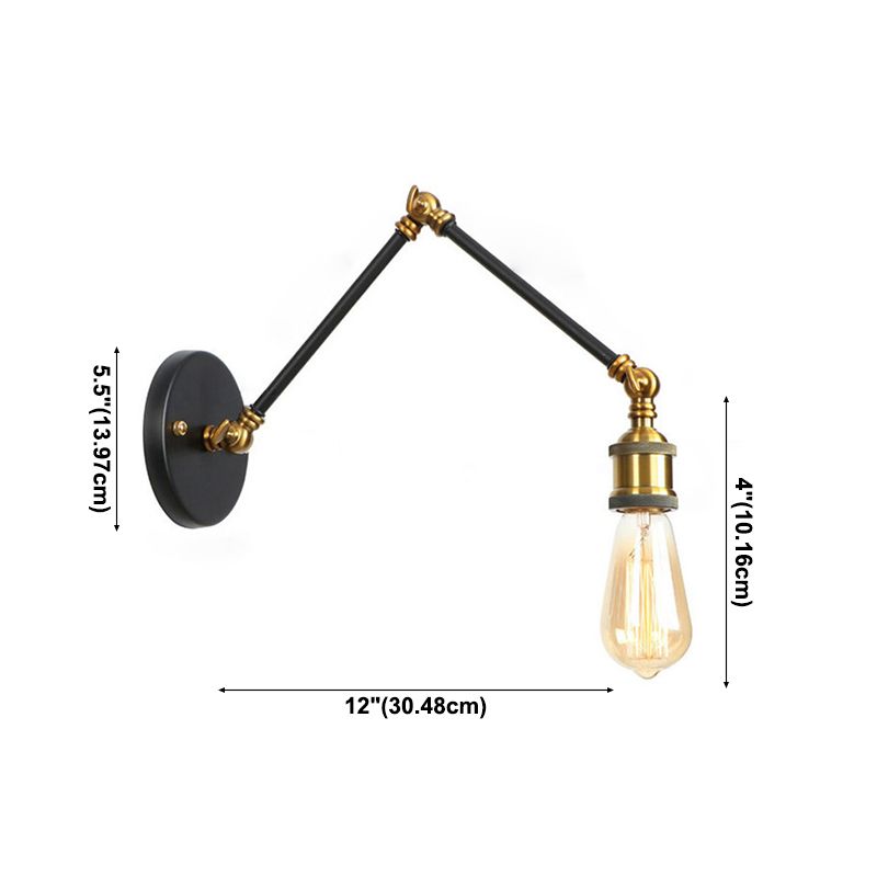 Silva Applique Murale Rétro Industrielle, Métal, Noir/Rouille/Bronze/Chrome - Neutralighting