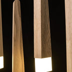 Muto Linéaire LED Suspension Bois/Acrylique Chambre à coucher Salle à manger - Neutralighting