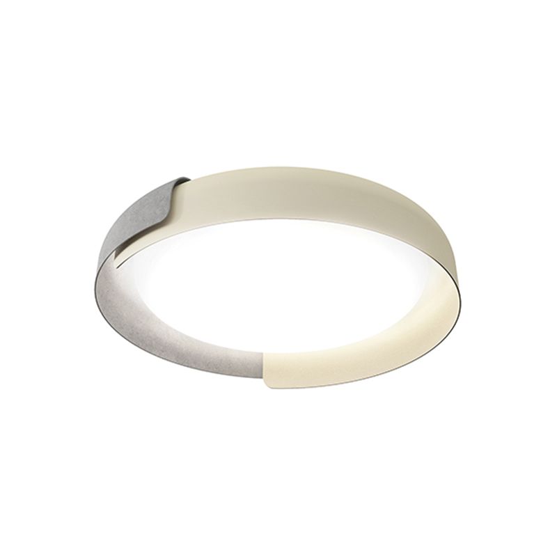 Arisha Plafonnier Anneau Moderne, Métal/Acrylique, Noir/Blanc/Noyer/Jaune/Gris, Salon - Neutralighting