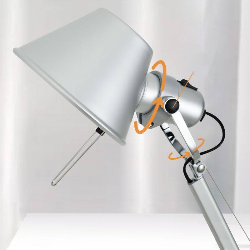Epoch Applique Murale Réglable Industrielle, Argent, Bureau - Neutralighting