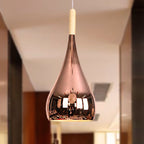 Arisha LED Suspension Or Rose Chrome Métal Couloir Chambre à coucher - Neutralighting