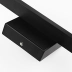 Ray Applique Murale LED Linéaire/Rectangulaire, Métal/Acrylique, Noir/Argent, Salle de Bain - Neutralighting